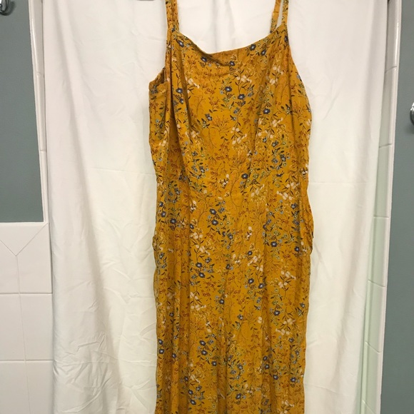 old navy yellow jumpsuit